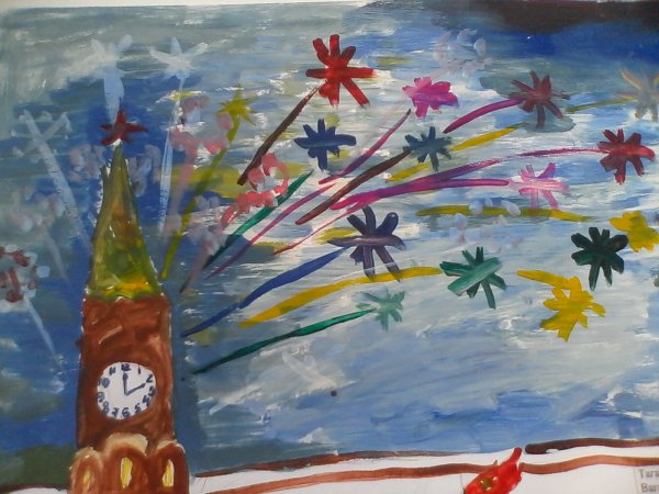 В весеннем небе салют Победы