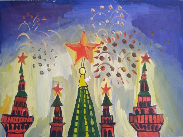 Рисование салют