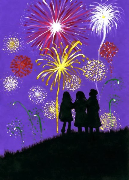 Слайд салют Победы