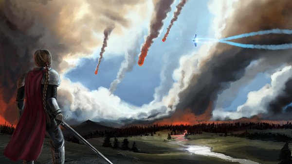 Девушка в облаках