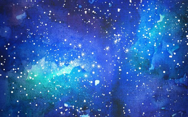 Акварельный фон звездное небо