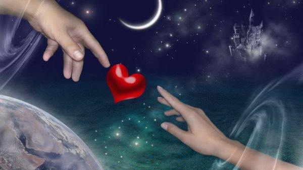 Встреча двух душ на небесах