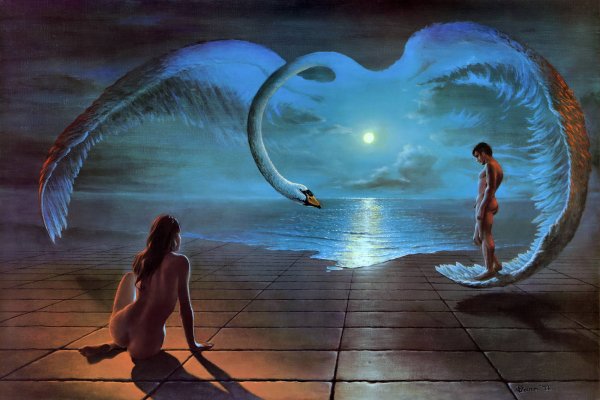 Мужчина и женщина космос