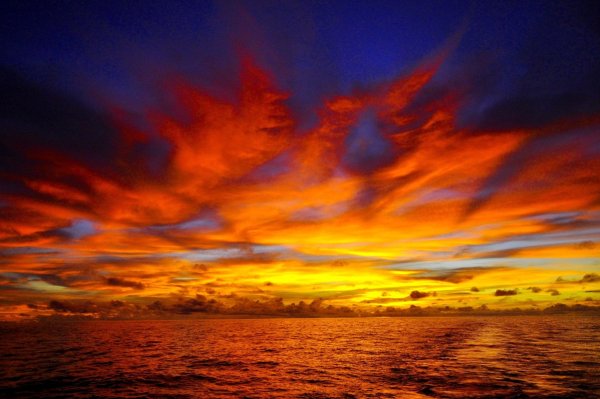 Пылающий закат