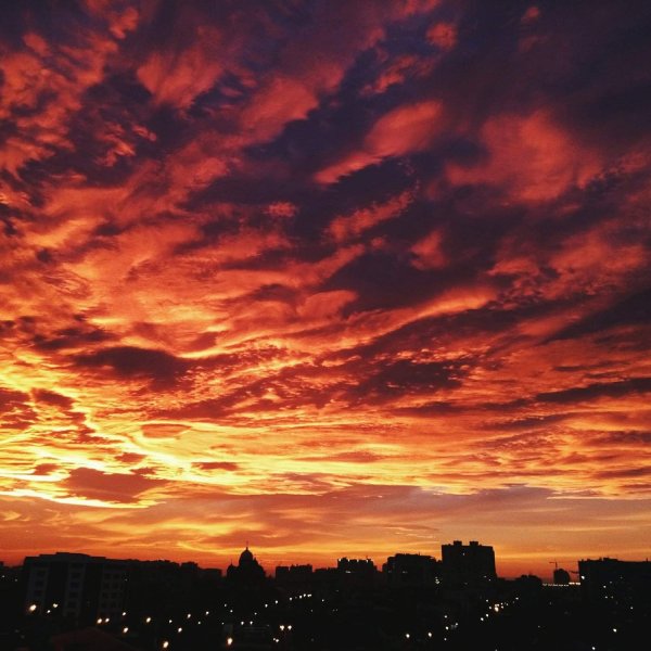 Облака закат