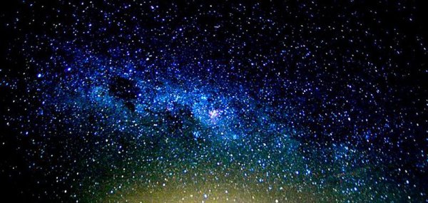 Звездное небо с планетами