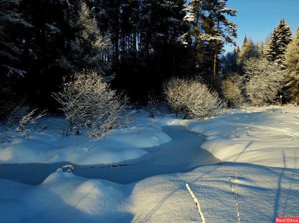 Блестя на солнце снег лежит прозрачный лес один