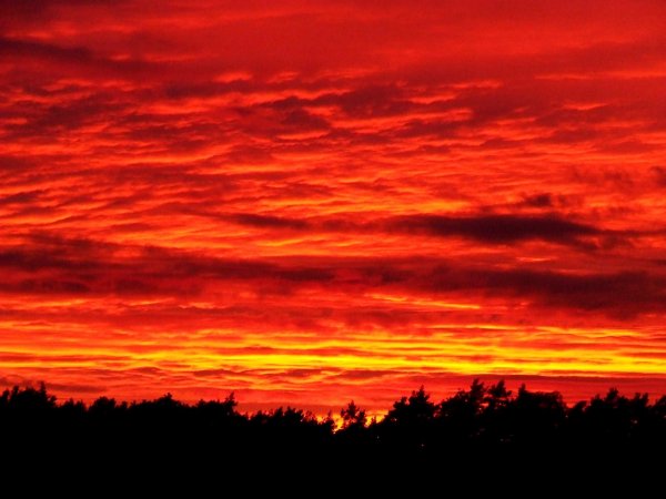 Красное небо