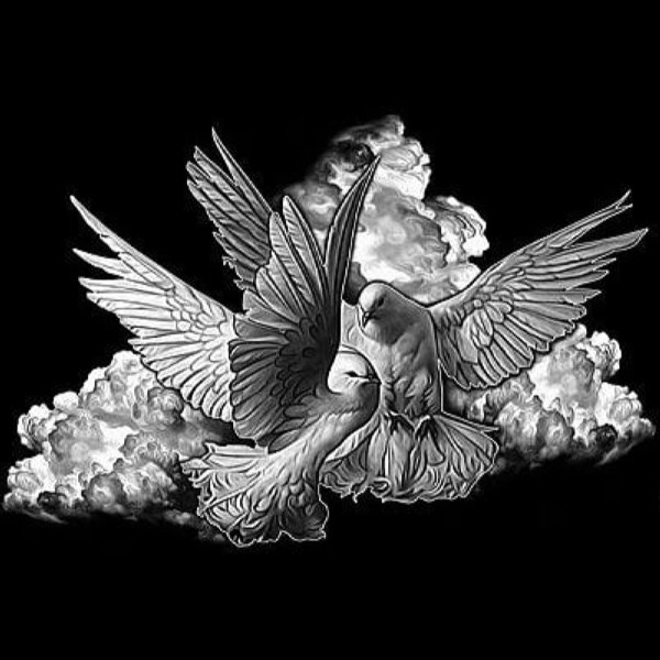 Голубь для гравировки на граните