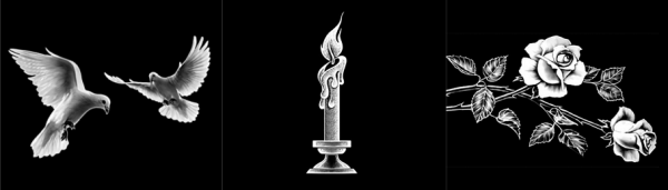 Голубь гравировка