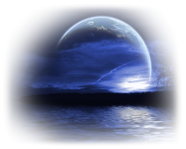 Ночь на прозрачном фоне