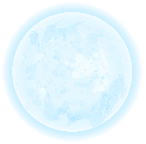 Круглая Луна на прозрачном фоне