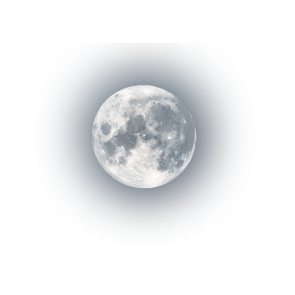 Луна на белом фоне