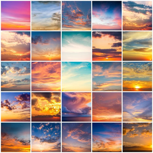 Закат коллаж