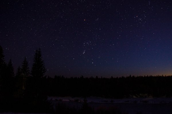 Ночное небо в Подмосковье