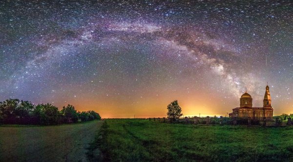 Ночное небо в деревне