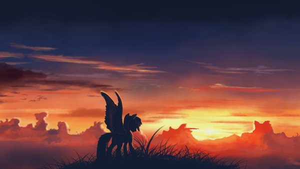 Закат мультяшный