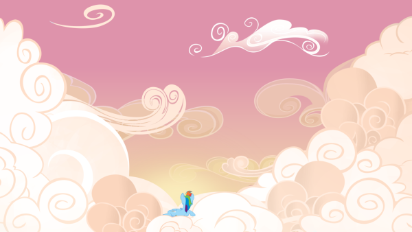 Красивый фон с пони