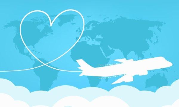 Открытка "самолёт"