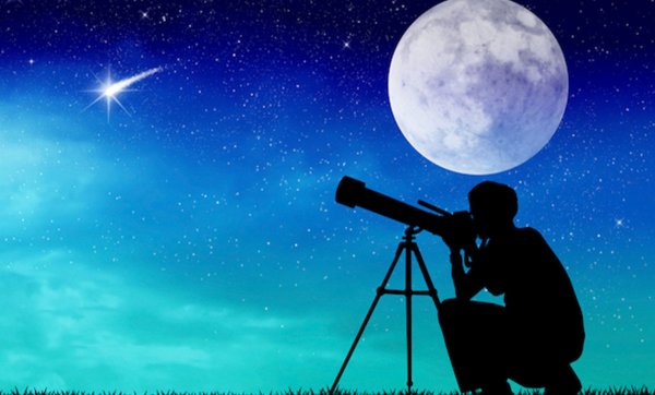 Телескоп и звездное небо