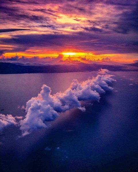 Облака рассвет