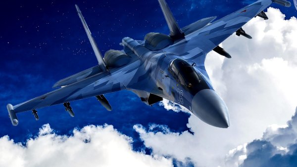 Самолет взлетает