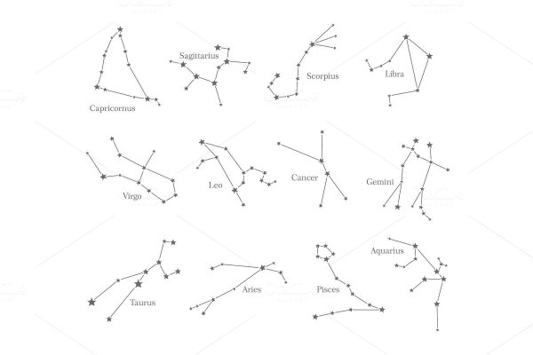 Созвездие стрельца на ночном небе