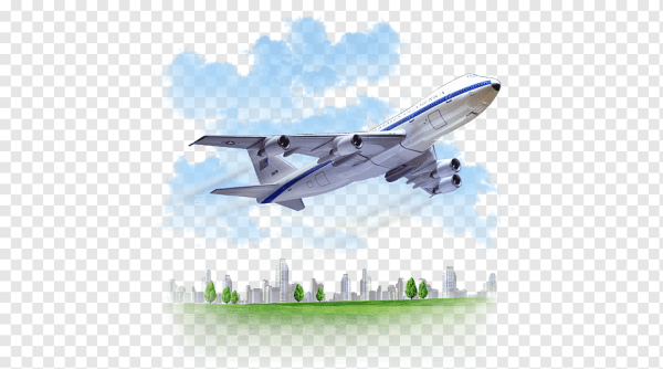 Летающий самолет рисунок