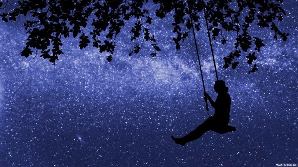 Качели ночью