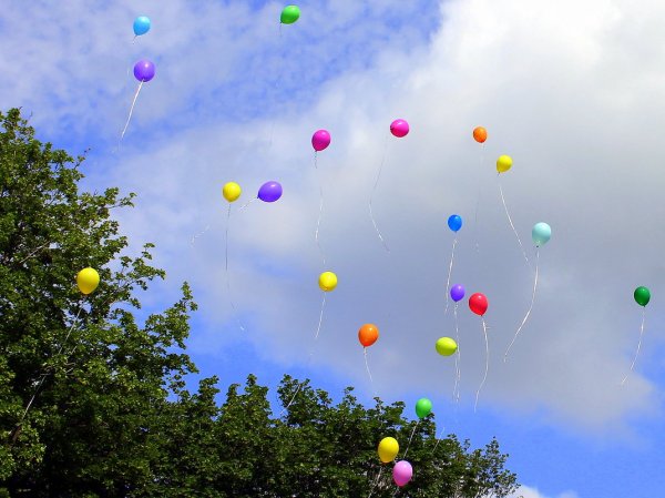 Воздушные шары в небе