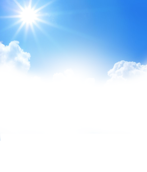 Небо на прозрачном фоне