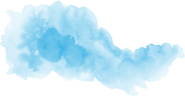 Акварельные облака на прозрачном фоне