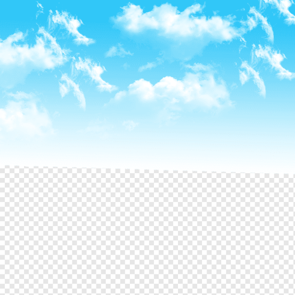 Небо облака на прозрачном фоне