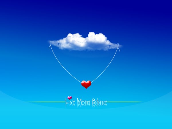 День Святого Валентина облака