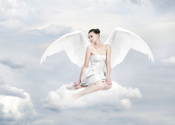 Девушка с белым крылом
