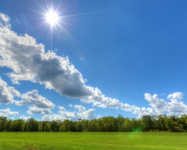 Небо солнце облака