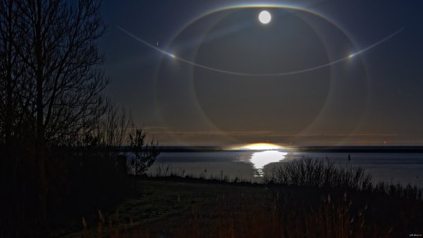 Эффект гало вокруг Луны