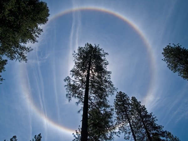 Гало Радуга вокруг солнца