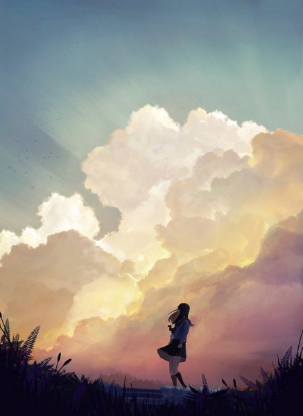 Одиночество акварель