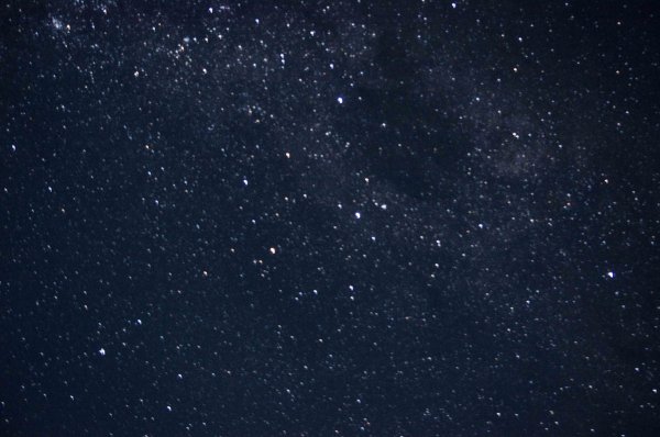 Черное небо со звездами