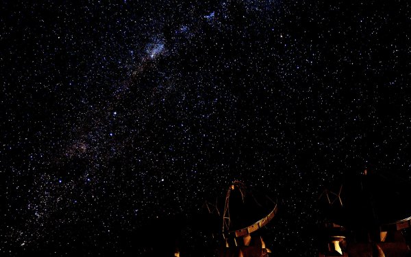 Звездное небо черное