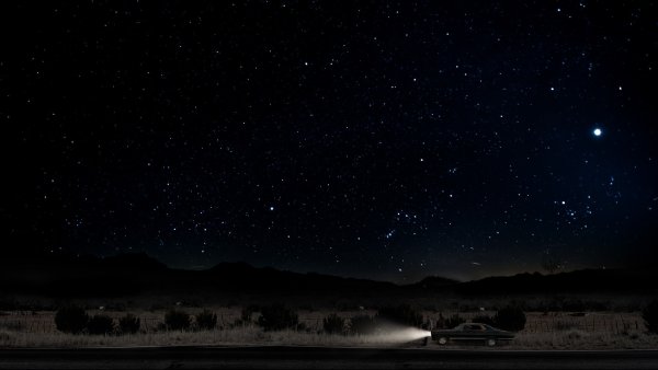 Звездное небо черное