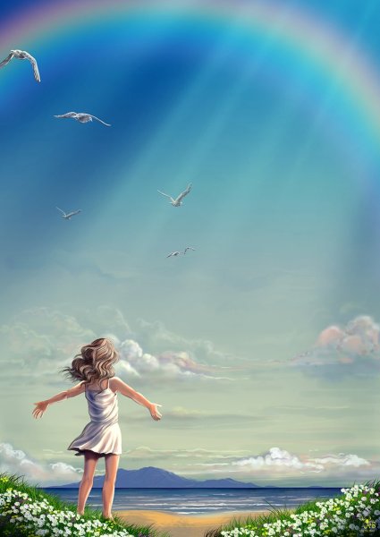 Девочка и небо