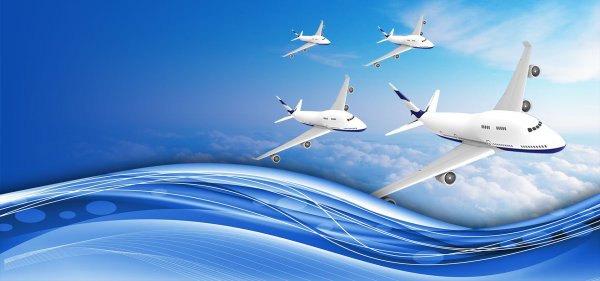 Самолет в небе