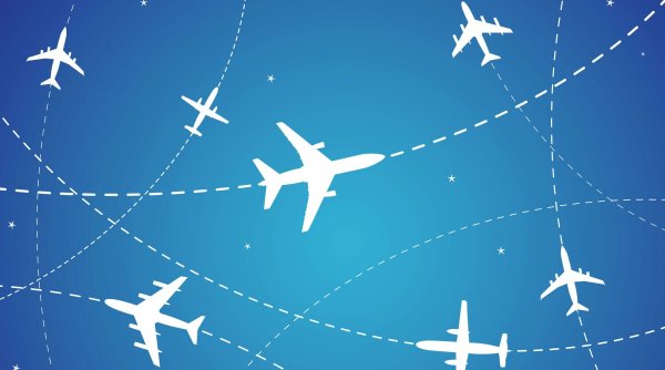 Самолет в небе