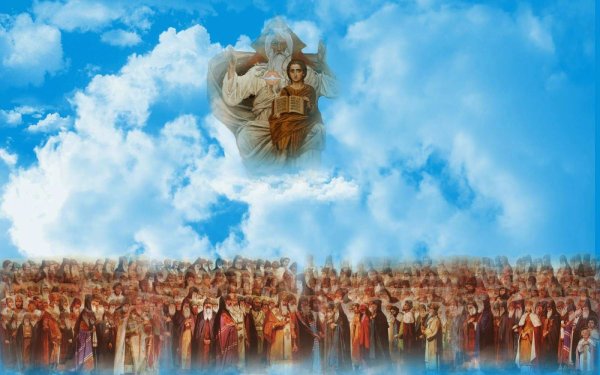 Небо облака храм