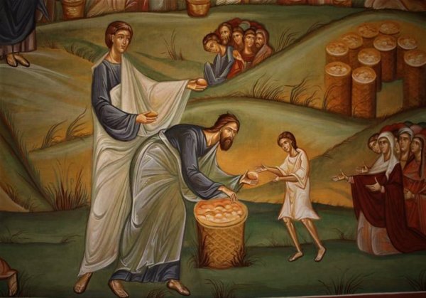 Икона насыщение народа пятью хлебами