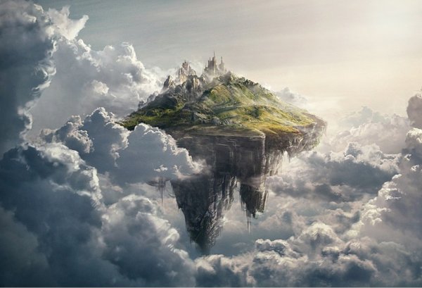 Девушка летает