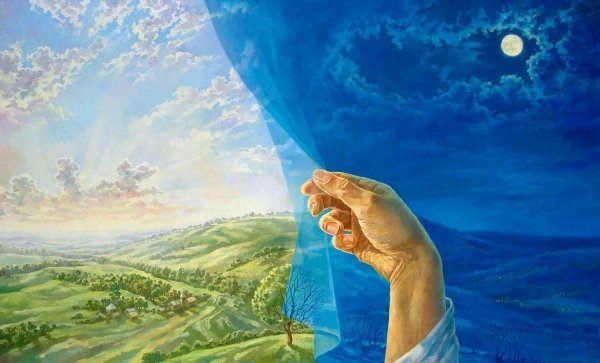 Лучи солнца сквозь облака