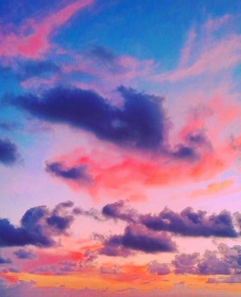 Разноцветные облака